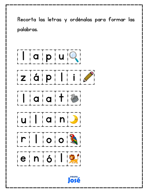 Construyo mis primeras palabras-Profe José