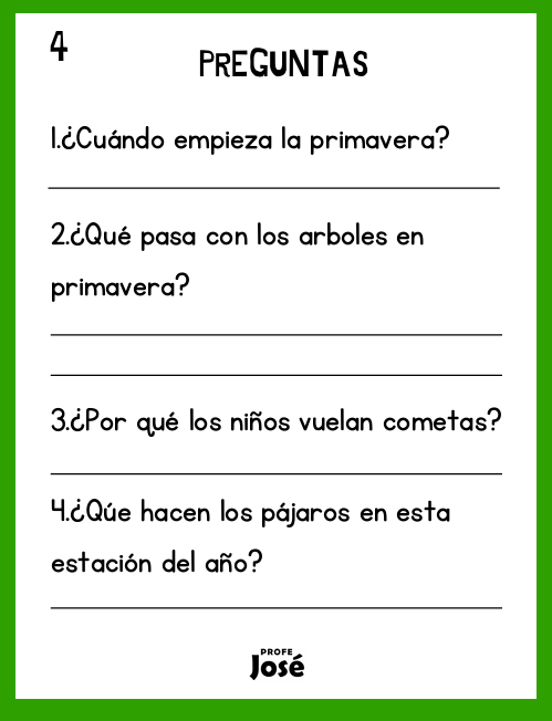 Lecturas de comprensión-Profe José