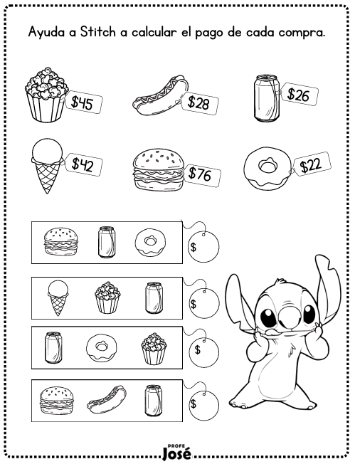 Actividades de Matemáticas 2° Grado Stich-Profe José
