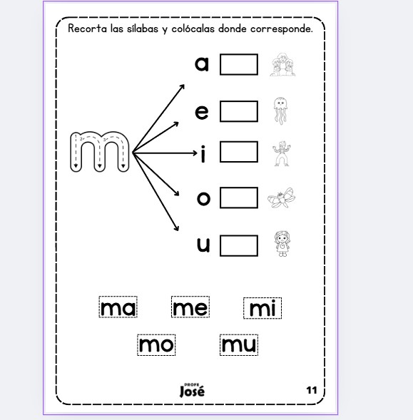 Aprendo a Leer – Método Silábico | Cuaderno de Lectoescritura para Primer Grado (PDF Imprimible)