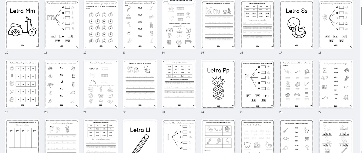 Aprendo a Leer – Método Silábico | Cuaderno de Lectoescritura para Primer Grado (PDF Imprimible)