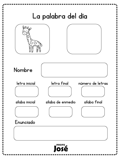 La palabra del día-Profe José