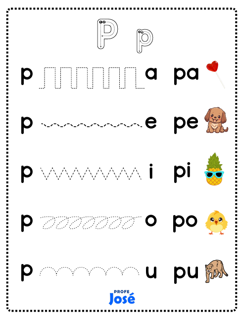 Cuaderno de trazos y sílabas-Profe José