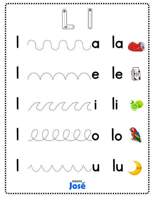 Cuaderno de trazos y sílabas-Profe José