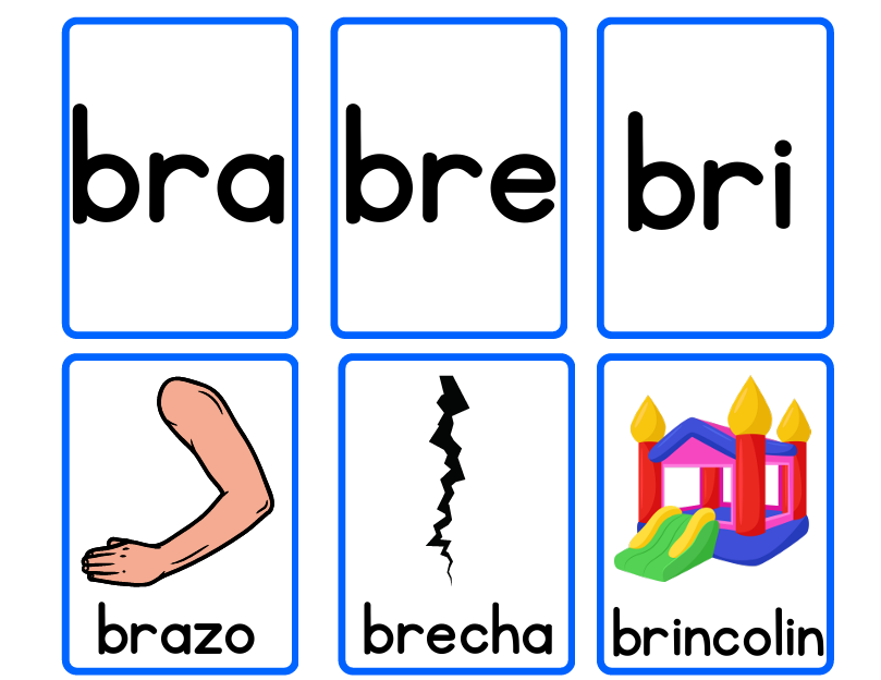 Memorama de silabas trabadas-Profe José