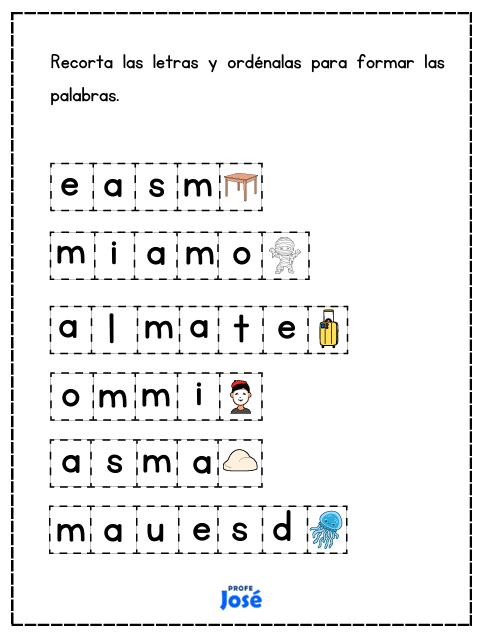 Construyo mis primeras palabras-Profe José