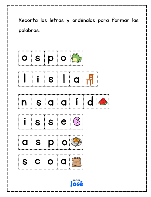 Construyo mis primeras palabras-Profe José