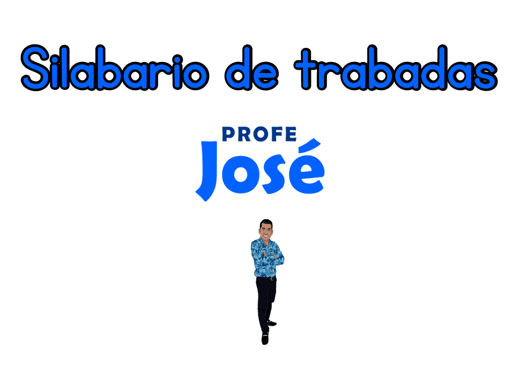 Silabario sílabas trabadas de pared-Profe José