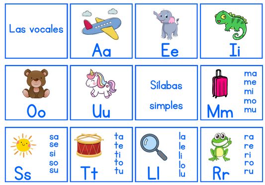 Silabario portátil-Profe José