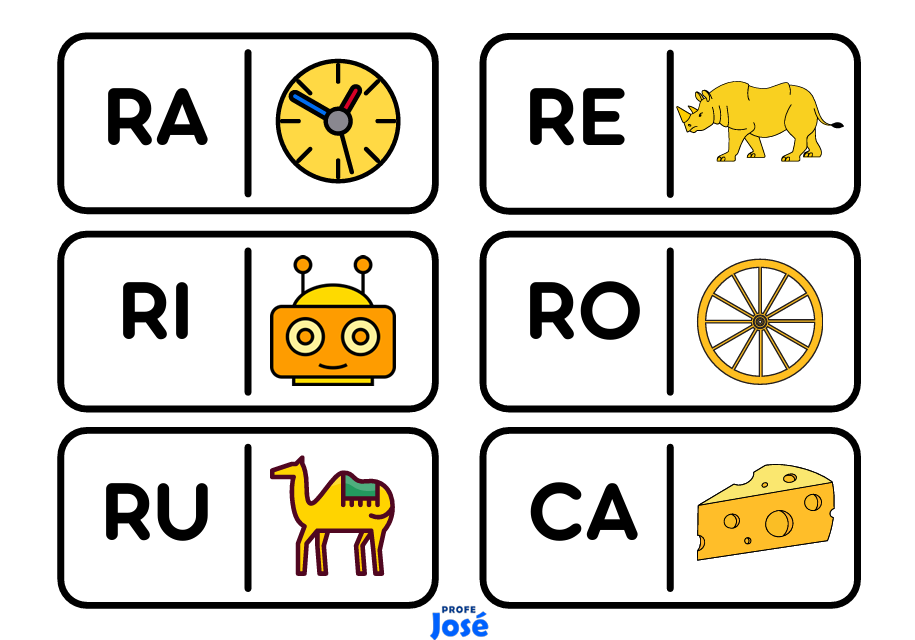 Dominó silábico 1 y 2-Profe José