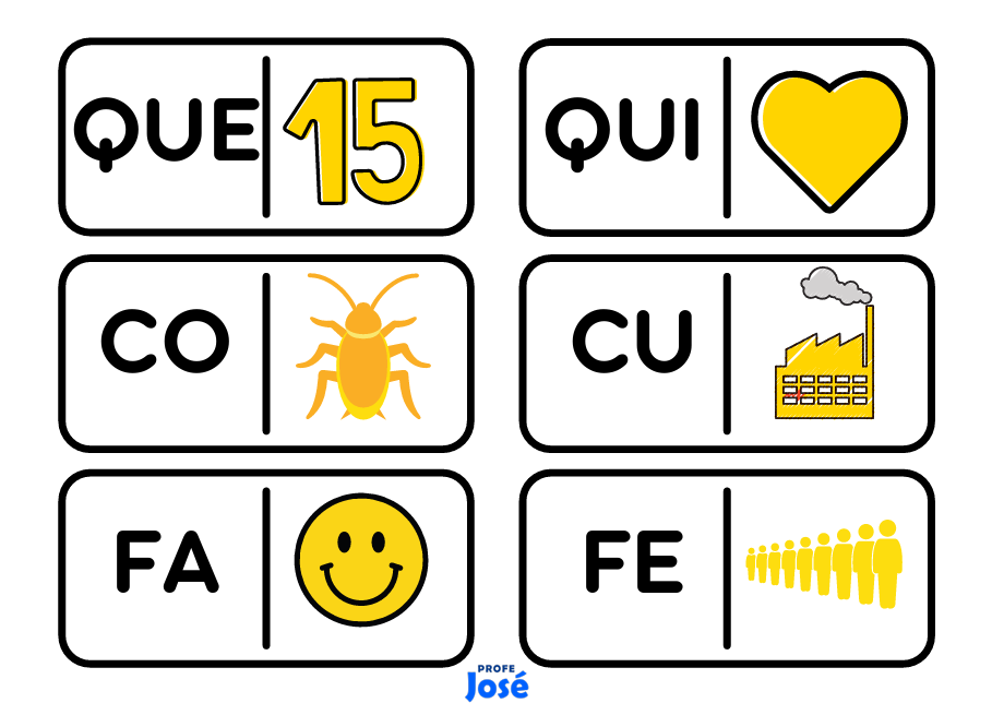 Dominó silábico 1 y 2-Profe José