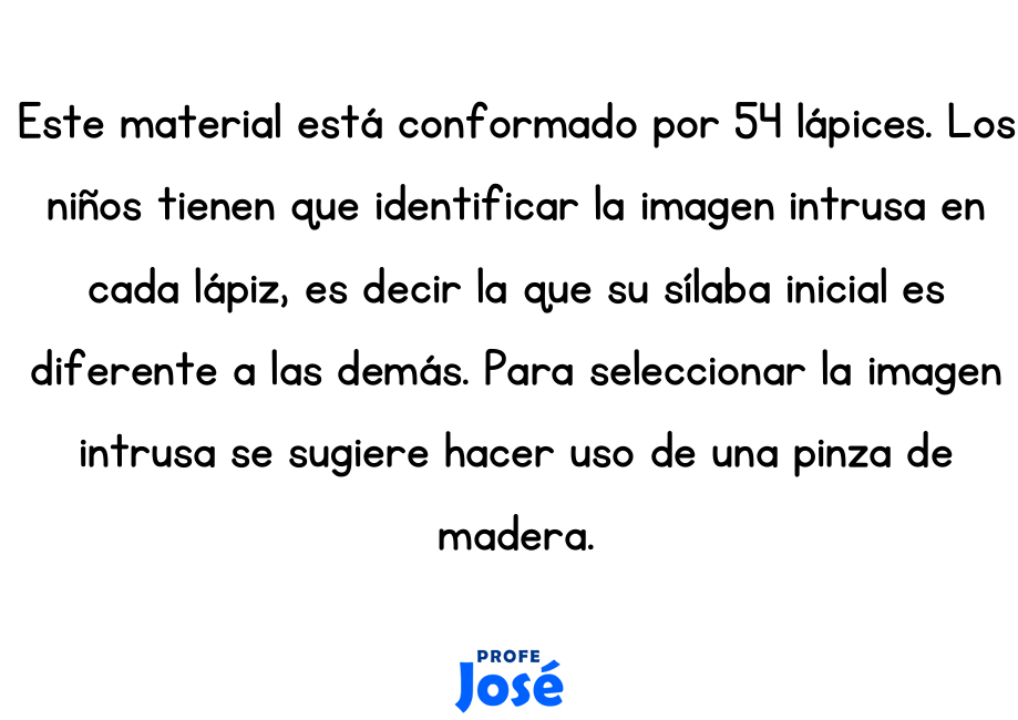 Intruso silábico-Profe José