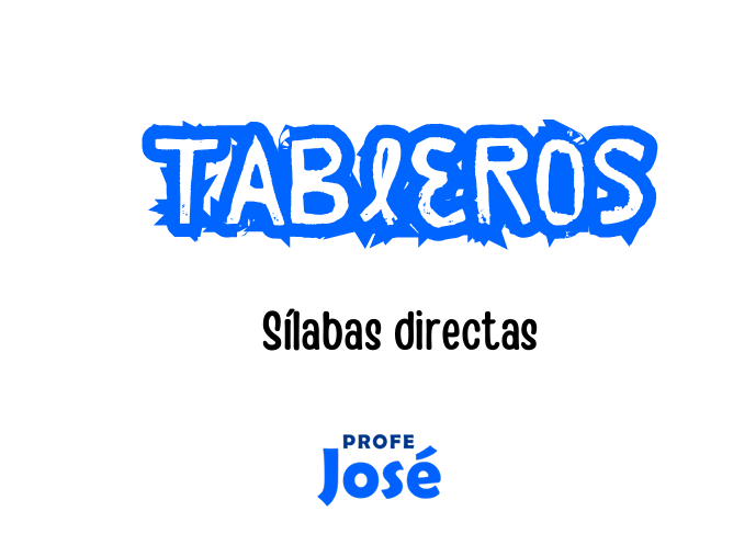 Tableros sílabas directas-Profe José