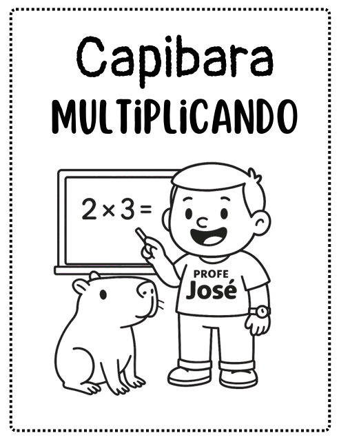 Tablas de multiplicar con Capibara-Profe José