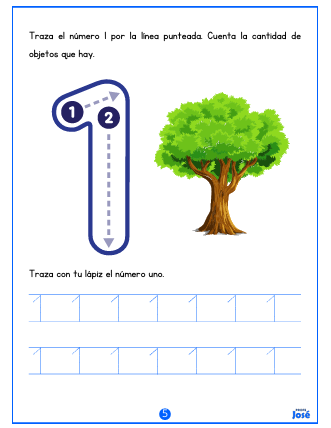 Cuadernillo de Números del 1 al 25-Profe José