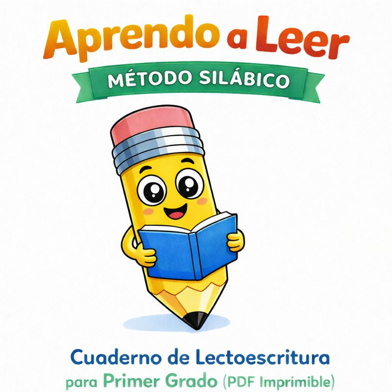 Aprendo a Leer – Método Silábico | Cuaderno de Lectoescritura para Primer Grado (PDF Imprimible)
